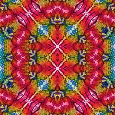 Kusursuz sanat modeli. Kusursuz sanat soyut arka plan. Etnik doku. Kaleydoskop