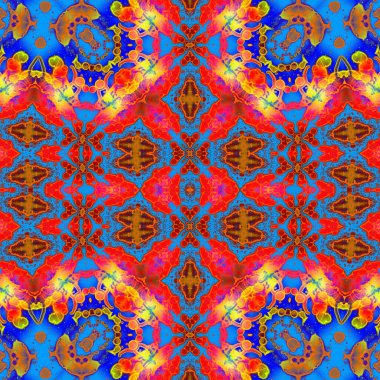 Kusursuz sanat modeli. Kusursuz sanat soyut arka plan. Etnik doku. Kaleydoskop