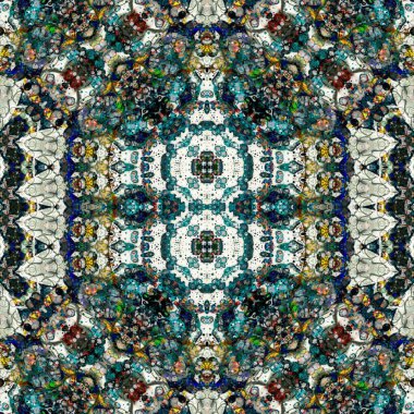 Kusursuz sanat modeli. Kusursuz sanat soyut arka plan. Etnik doku. Kaleydoskop arkaplanı