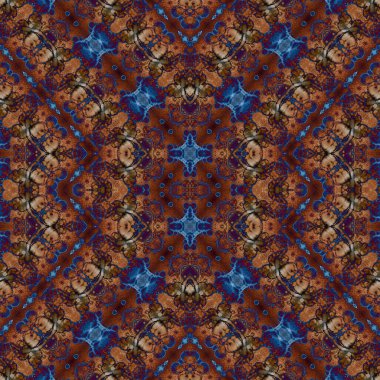 Kusursuz sanat modeli. Kusursuz sanat soyut arka plan. Etnik doku. Kaleydoskop arkaplanı