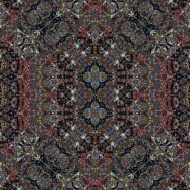 Kusursuz sanat modeli. Kusursuz sanat soyut arka plan. Etnik doku. Kaleydoskop arkaplanı