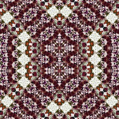 Kusursuz sanat modeli. Kusursuz sanat soyut arka plan. Etnik doku. Kaleydoskop arkaplanı