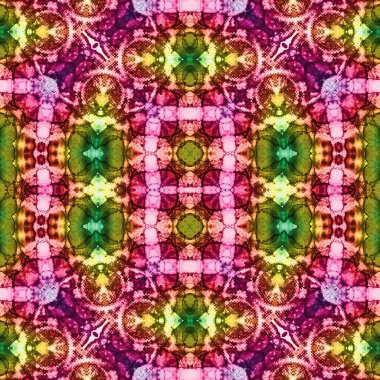 Kusursuz sanat modeli. Kusursuz sanat soyut arka plan. Etnik doku. Kaleydoskop