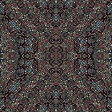 Kusursuz sanat modeli. Kusursuz sanat soyut arka plan. Etnik doku. Kaleydoskop arkaplanı