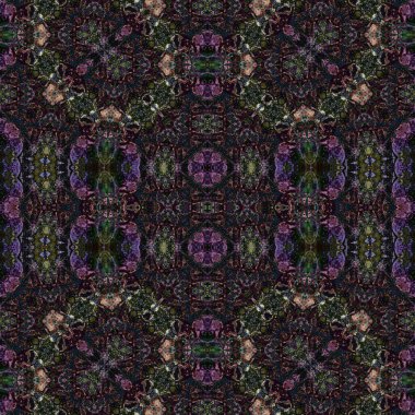 Kusursuz sanat modeli. Kusursuz sanat soyut arka plan. Etnik doku. Kaleydoskop arkaplanı