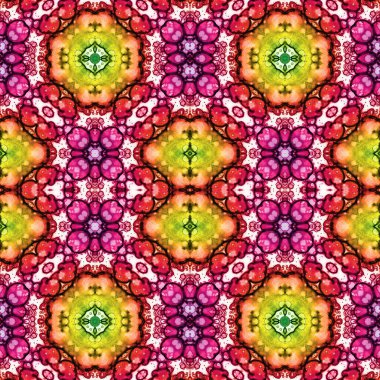 Kusursuz sanat modeli. Kusursuz sanat soyut arka plan. Etnik doku. Kaleydoskop arkaplanı