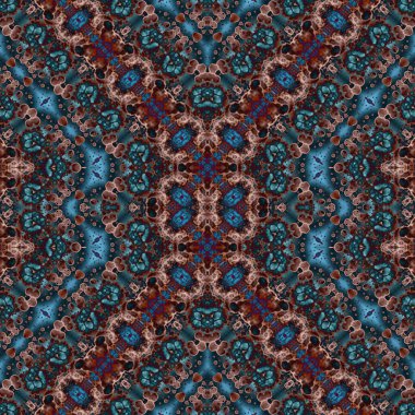 Kusursuz sanat modeli. Kusursuz sanat soyut arka plan. Etnik doku. Kaleydoskop