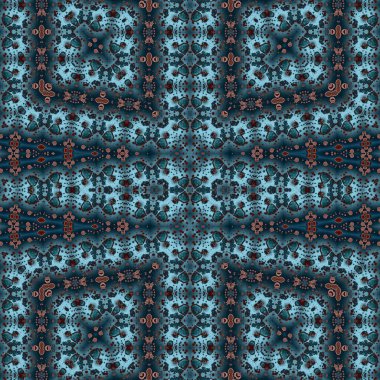 Kusursuz sanat modeli. Kusursuz sanat soyut arka plan. Etnik doku. Kaleydoskop