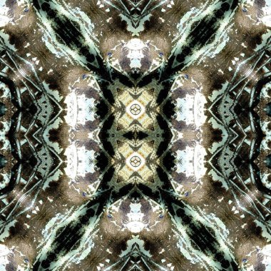 Kusursuz sanat modeli. Kusursuz sanat soyut arka plan. Etnik doku. Kaleydoskop arkaplanı