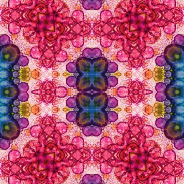 Kusursuz sanat modeli. Kusursuz sanat soyut arka plan. Etnik doku. Kaleydoskop arkaplanı