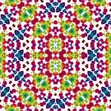 Kusursuz sanat modeli. Kusursuz sanat soyut arka plan. Etnik doku. Kaleydoskop arkaplanı