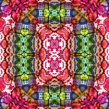 Kusursuz sanat modeli. Kusursuz sanat soyut arka plan. Etnik doku. Kaleydoskop