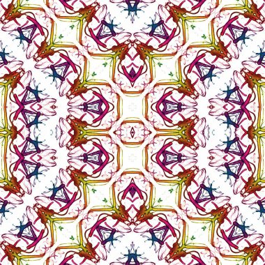 Kusursuz sanat modeli. Kusursuz sanat soyut arka plan. Etnik doku. Kaleydoskop