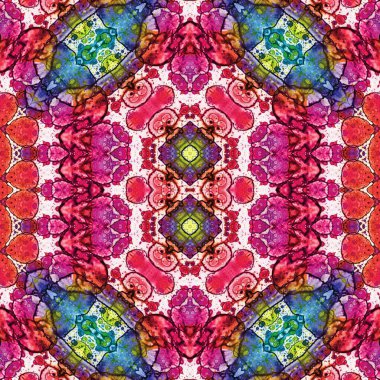 Kusursuz sanat modeli. Kusursuz sanat soyut arka plan. Etnik doku. Kaleydoskop