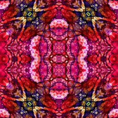 Seamless art pattern. Seamless art abstract background. Ethnic texture. Kaleidoscope