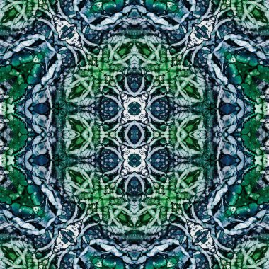 Kusursuz sanat modeli. Kusursuz sanat soyut arka plan. Etnik doku. Kaleydoskop arkaplanı