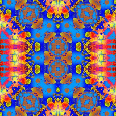 Kusursuz sanat modeli. Kusursuz sanat soyut arka plan. Etnik doku. Kaleydoskop