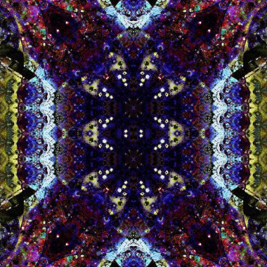 Kusursuz sanat modeli. Kusursuz sanat soyut arka plan. Etnik doku. Kaleydoskop