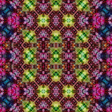 Kusursuz sanat modeli. Kusursuz sanat soyut arka plan. Etnik doku. Kaleydoskop arkaplanı