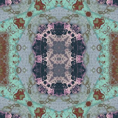 Kusursuz sanat modeli. Kusursuz sanat soyut arka plan. Etnik doku. Kaleydoskop arkaplanı