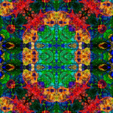 Kusursuz sanat modeli. Kusursuz sanat soyut arka plan. Etnik doku. Kaleydoskop