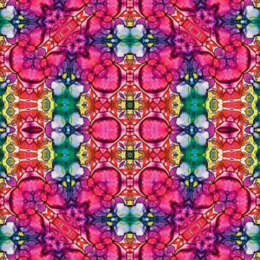 Kusursuz sanat modeli. Kusursuz sanat soyut arka plan. Etnik doku. Kaleydoskop arkaplanı