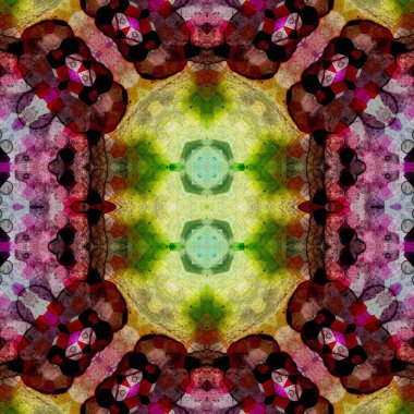 Kusursuz sanat modeli. Kusursuz sanat soyut arka plan. Etnik doku. Kaleydoskop arkaplanı