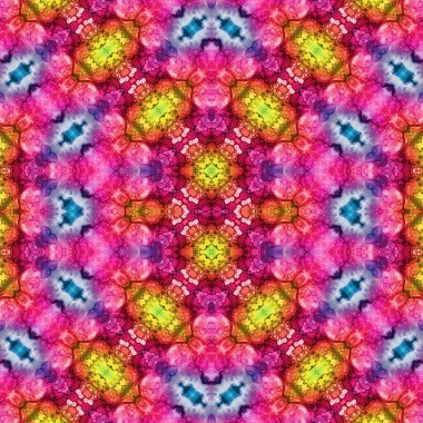 Kusursuz sanat modeli. Kusursuz sanat soyut arka plan. Etnik doku. Kaleydoskop