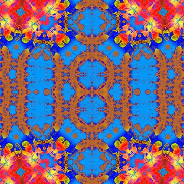 Kusursuz sanat modeli. Kusursuz sanat soyut arka plan. Etnik doku. Kaleydoskop