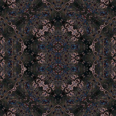 Kusursuz sanat modeli. Kusursuz sanat soyut arka plan. Etnik doku. Kaleydoskop