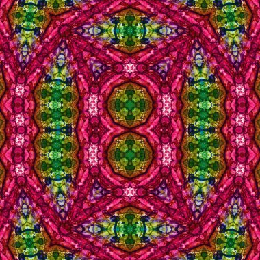 Kusursuz sanat modeli. Kusursuz sanat soyut arka plan. Etnik doku. Kaleydoskop