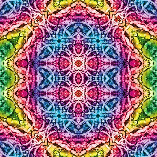 Kusursuz sanat modeli. Kusursuz sanat soyut arka plan. Etnik doku. Kaleydoskop arkaplanı