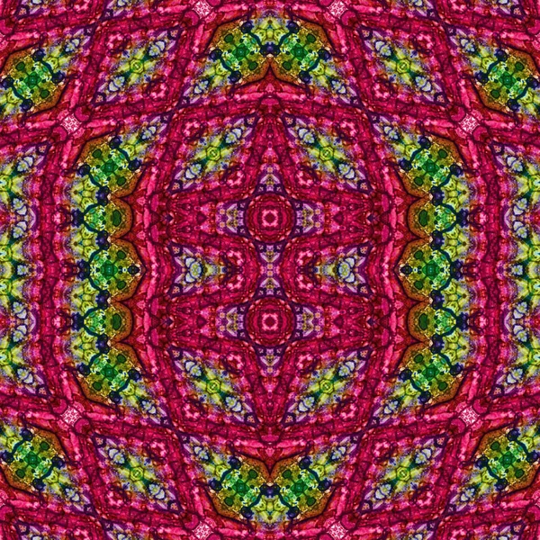 Kusursuz sanat modeli. Kusursuz sanat soyut arka plan. Etnik doku. Kaleydoskop