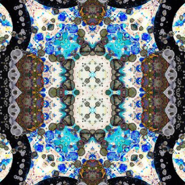 Kusursuz sanat modeli. Kusursuz sanat soyut arka plan. Etnik doku. Kaleydoskop arkaplanı