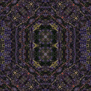 Kusursuz sanat modeli. Kusursuz sanat soyut arka plan. Etnik doku. Kaleydoskop arkaplanı