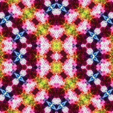 Kusursuz sanat modeli. Kusursuz sanat soyut arka plan. Etnik doku. Kaleydoskop