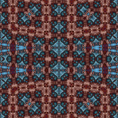 Kusursuz sanat modeli. Kusursuz sanat soyut arka plan. Etnik doku. Kaleydoskop arkaplanı