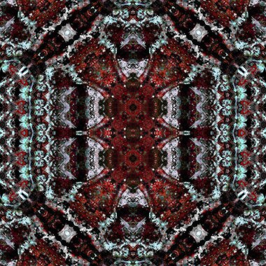 Kusursuz sanat modeli. Kusursuz sanat soyut arka plan. Etnik doku. Kaleydoskop arkaplanı