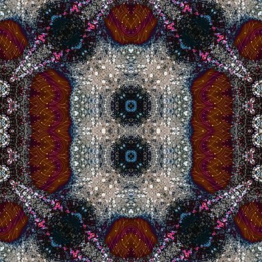 Kusursuz sanat modeli. Kusursuz sanat soyut arka plan. Etnik doku. Kaleydoskop