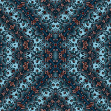 Kusursuz sanat modeli. Kusursuz sanat soyut arka plan. Etnik doku. Kaleydoskop