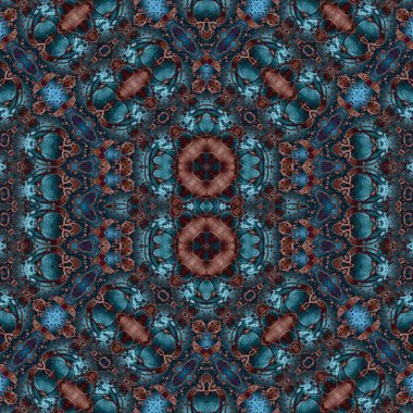 Kusursuz sanat modeli. Kusursuz sanat soyut arka plan. Etnik doku. Kaleydoskop