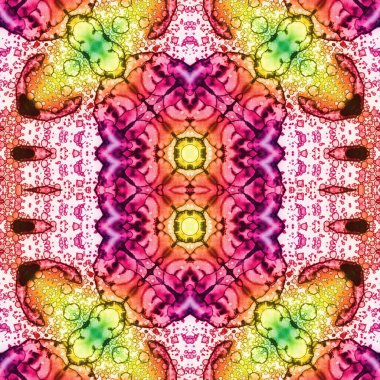 Kusursuz sanat modeli. Kusursuz sanat soyut arka plan. Etnik doku. Kaleydoskop arkaplanı