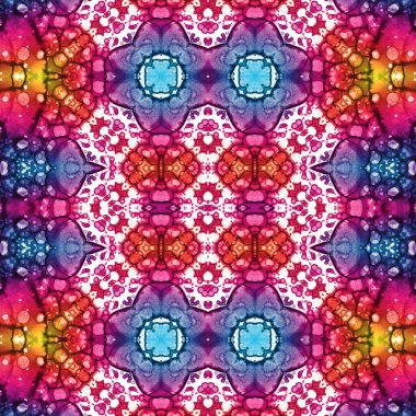 Kusursuz sanat modeli. Kusursuz sanat soyut arka plan. Etnik doku. Kaleydoskop arkaplanı