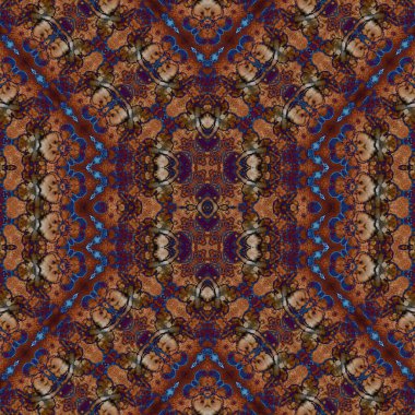 Kusursuz sanat modeli. Kusursuz sanat soyut arka plan. Etnik doku. Kaleydoskop arkaplanı