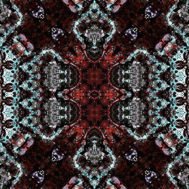 Kusursuz sanat modeli. Kusursuz sanat soyut arka plan. Etnik doku. Kaleydoskop