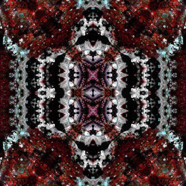 Kusursuz sanat modeli. Kusursuz sanat soyut arka plan. Etnik doku. Kaleydoskop arkaplanı