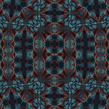 Kusursuz sanat modeli. Kusursuz sanat soyut arka plan. Etnik doku. Kaleydoskop arkaplanı