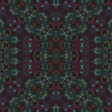 Kusursuz sanat modeli. Kusursuz sanat soyut arka plan. Etnik doku. Kaleydoskop arkaplanı