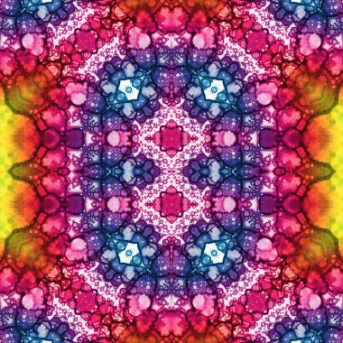 Kusursuz sanat modeli. Kusursuz sanat soyut arka plan. Etnik doku. Kaleydoskop