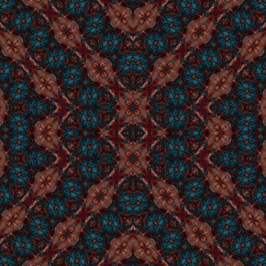 Kusursuz sanat modeli. Kusursuz sanat soyut arka plan. Etnik doku. Kaleydoskop arkaplanı